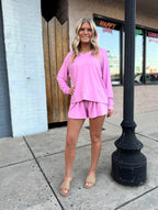 Carly Shorts Set | Lilac