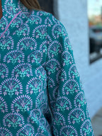 Brenda Dress | Sunshower Flora Ocean