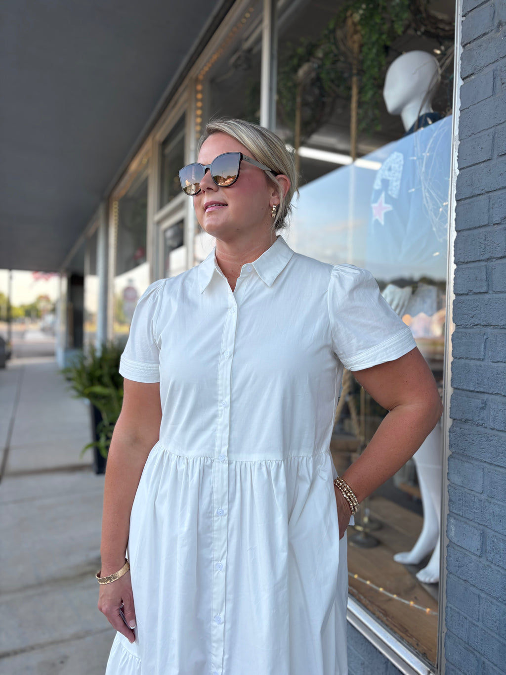 Jema Dress | White