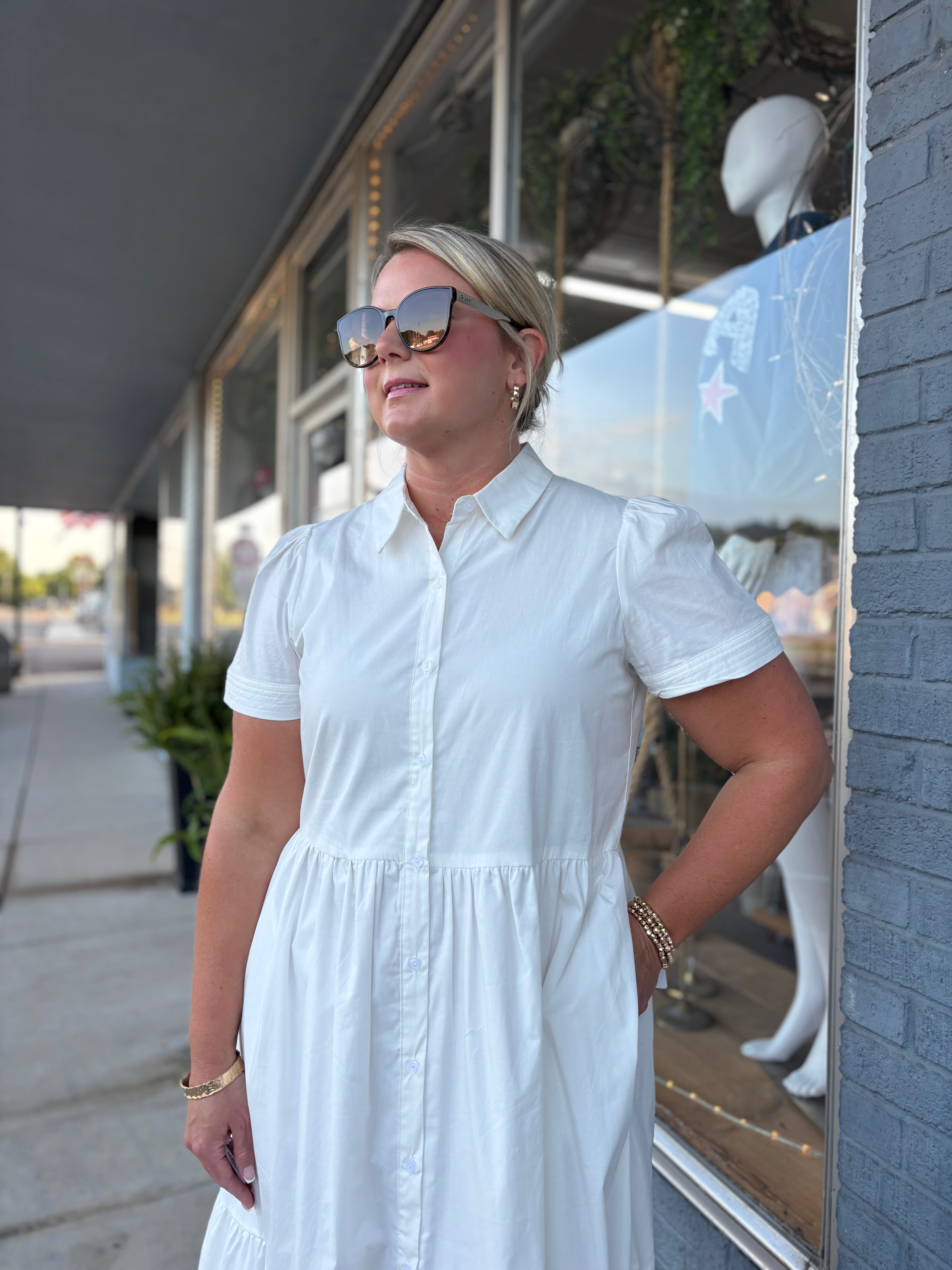 Jema Dress | White