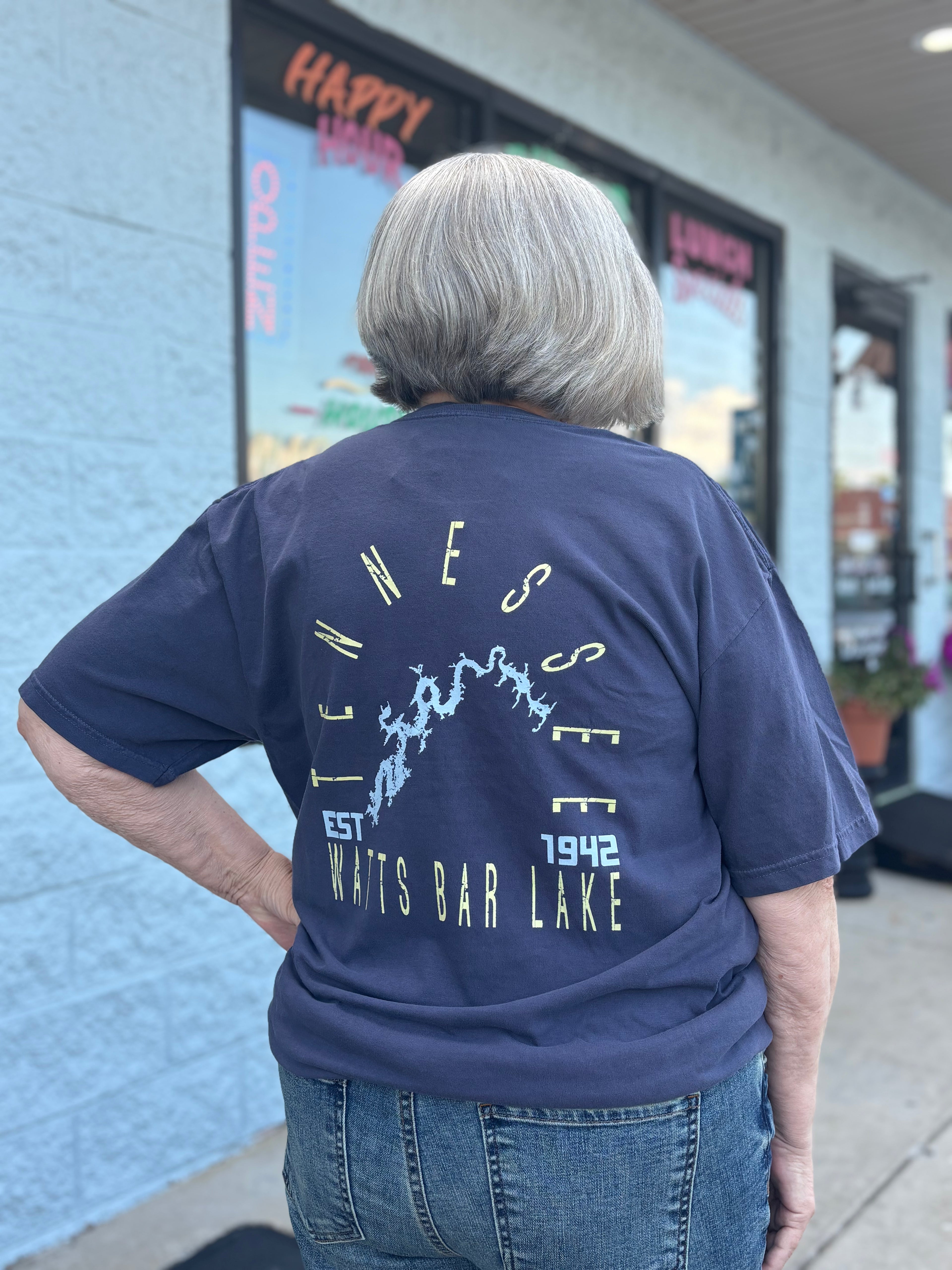 NAVY WATTS BAR LAKE TEE