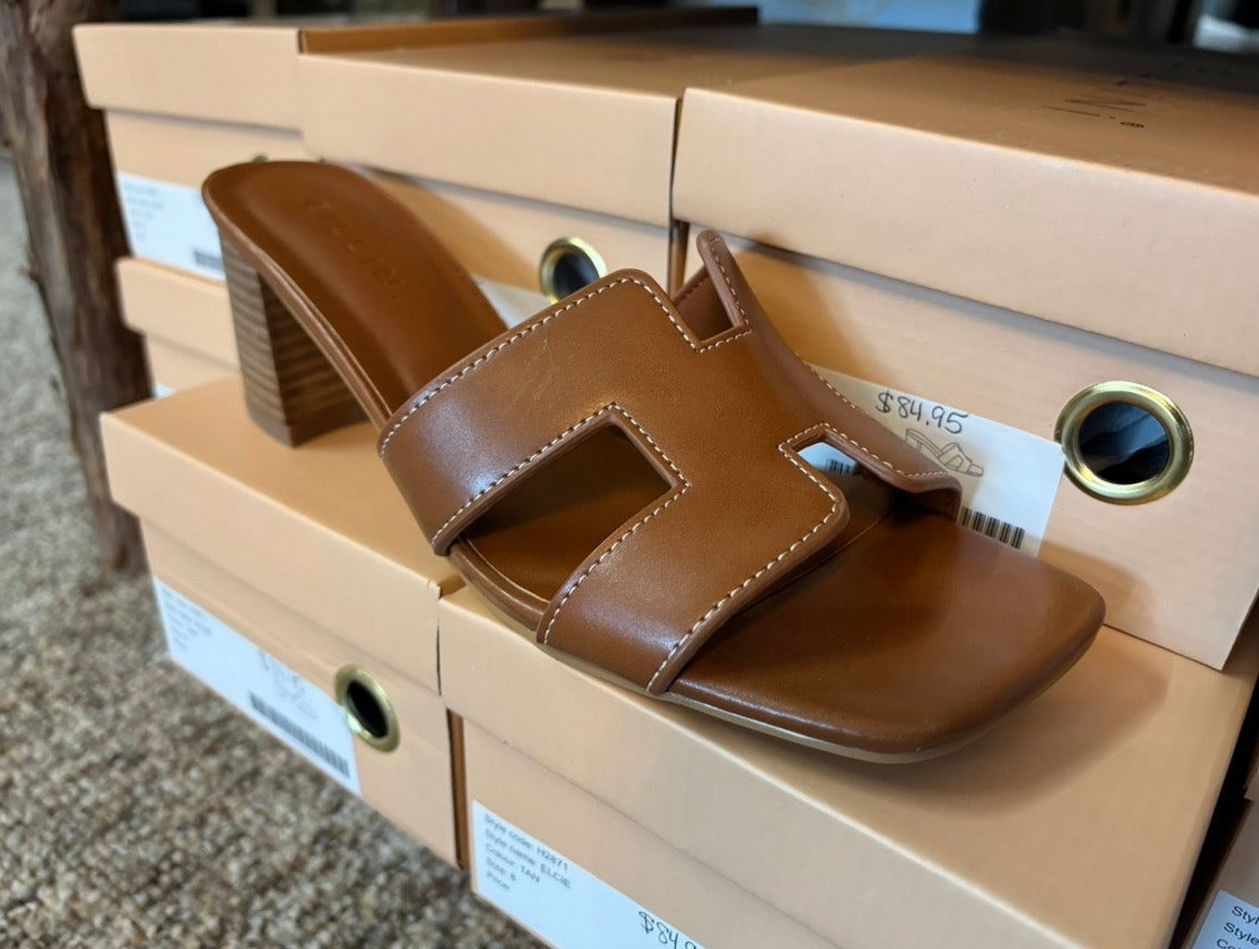 Elcie Tan Block Heel