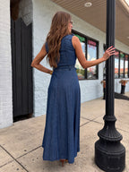 DENIM MAXI DRESS
