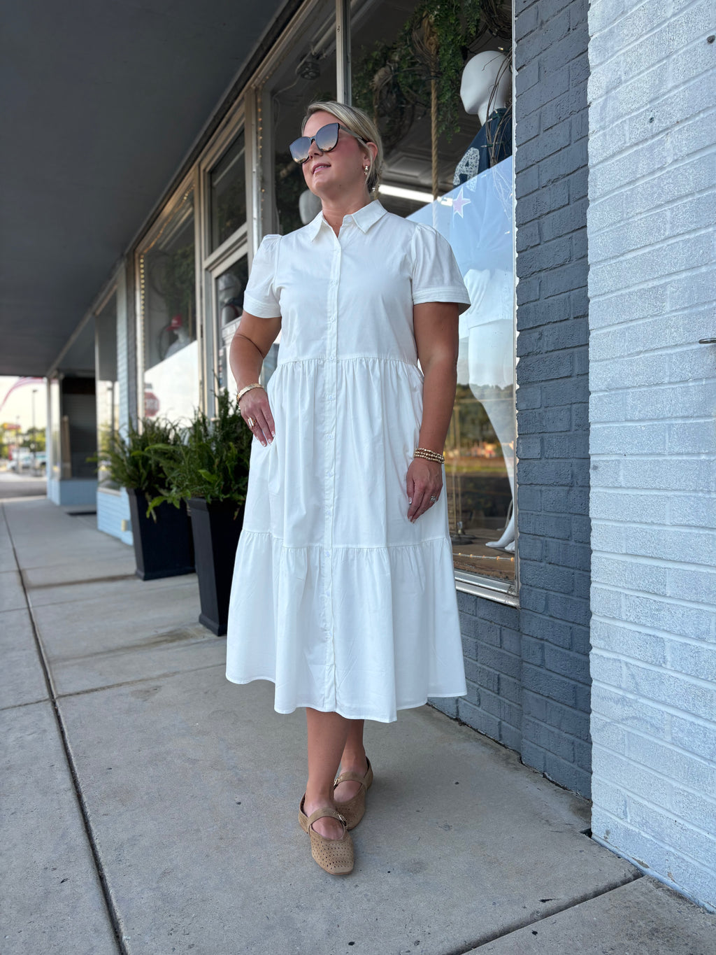 Jema Dress | White
