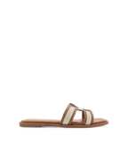 Gordy Natural Linen Tan Slide