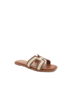 Gordy Natural Linen Tan Slide