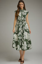 FERN FLORAL MIDI DRESS