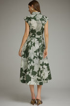 FERN FLORAL MIDI DRESS