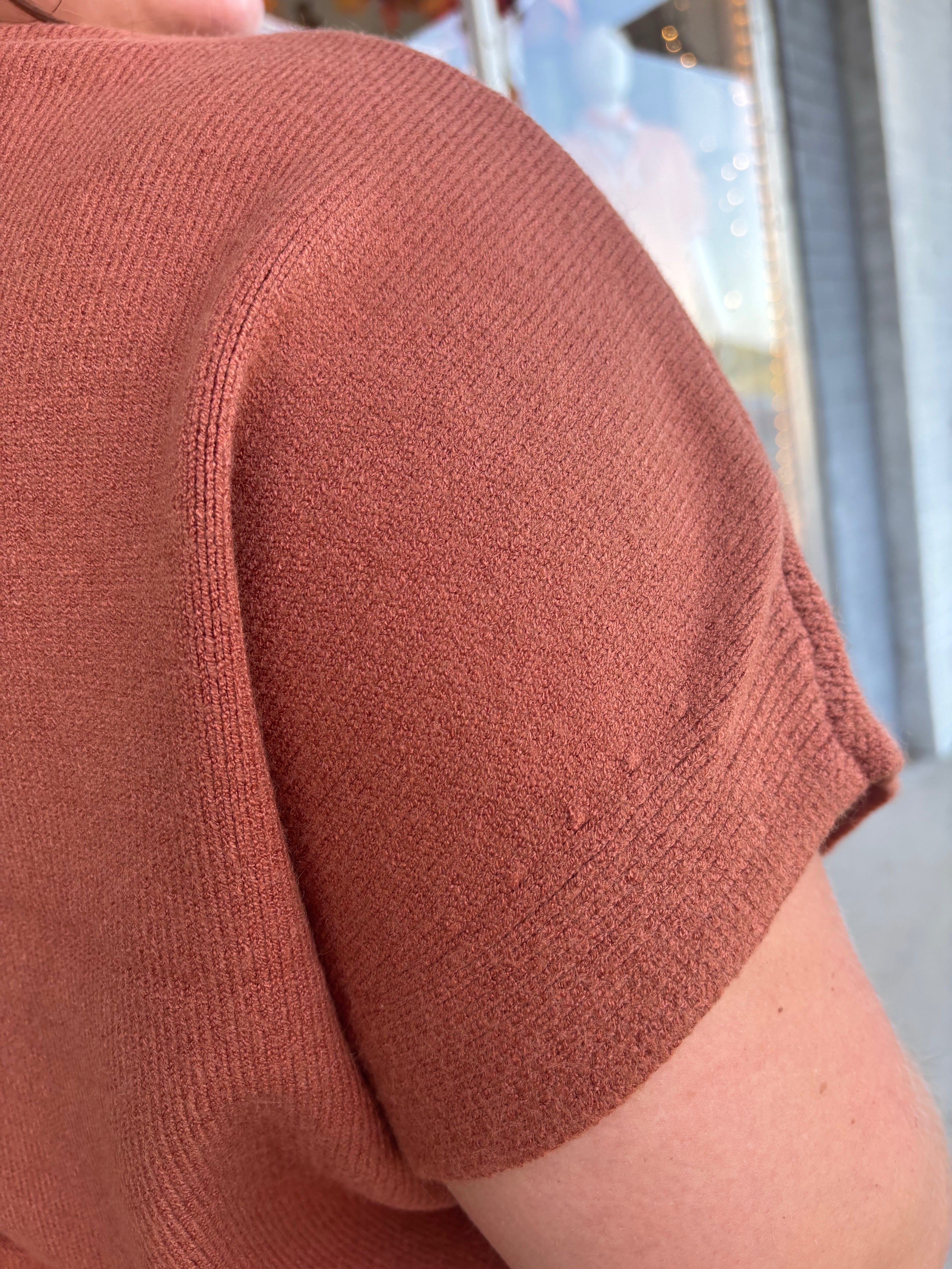 SIENA DROPPED SHOULDER SWEATER TOP