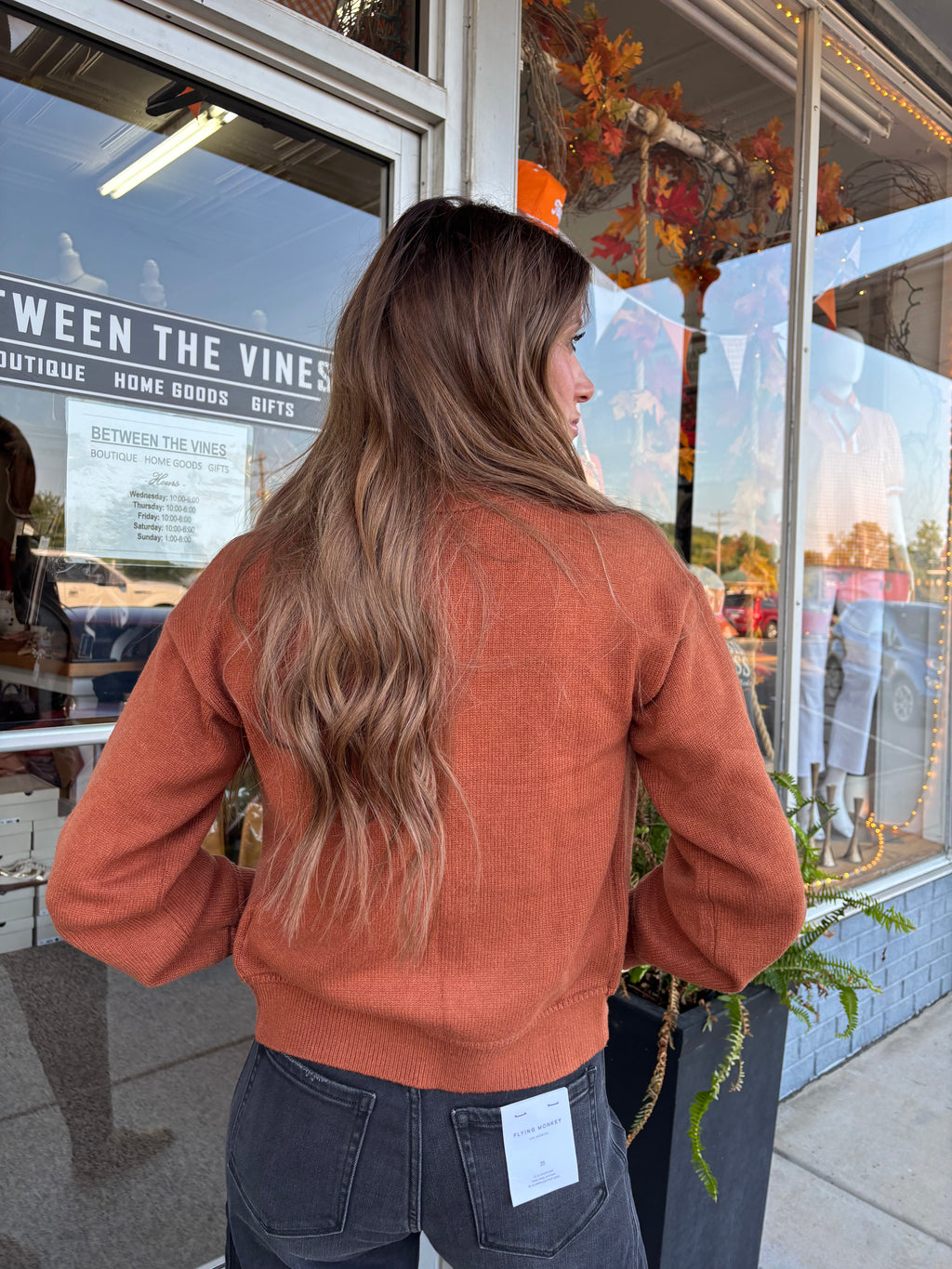 RUST ELIZA CARDIGAN – THREAD SUPPLY – view 3