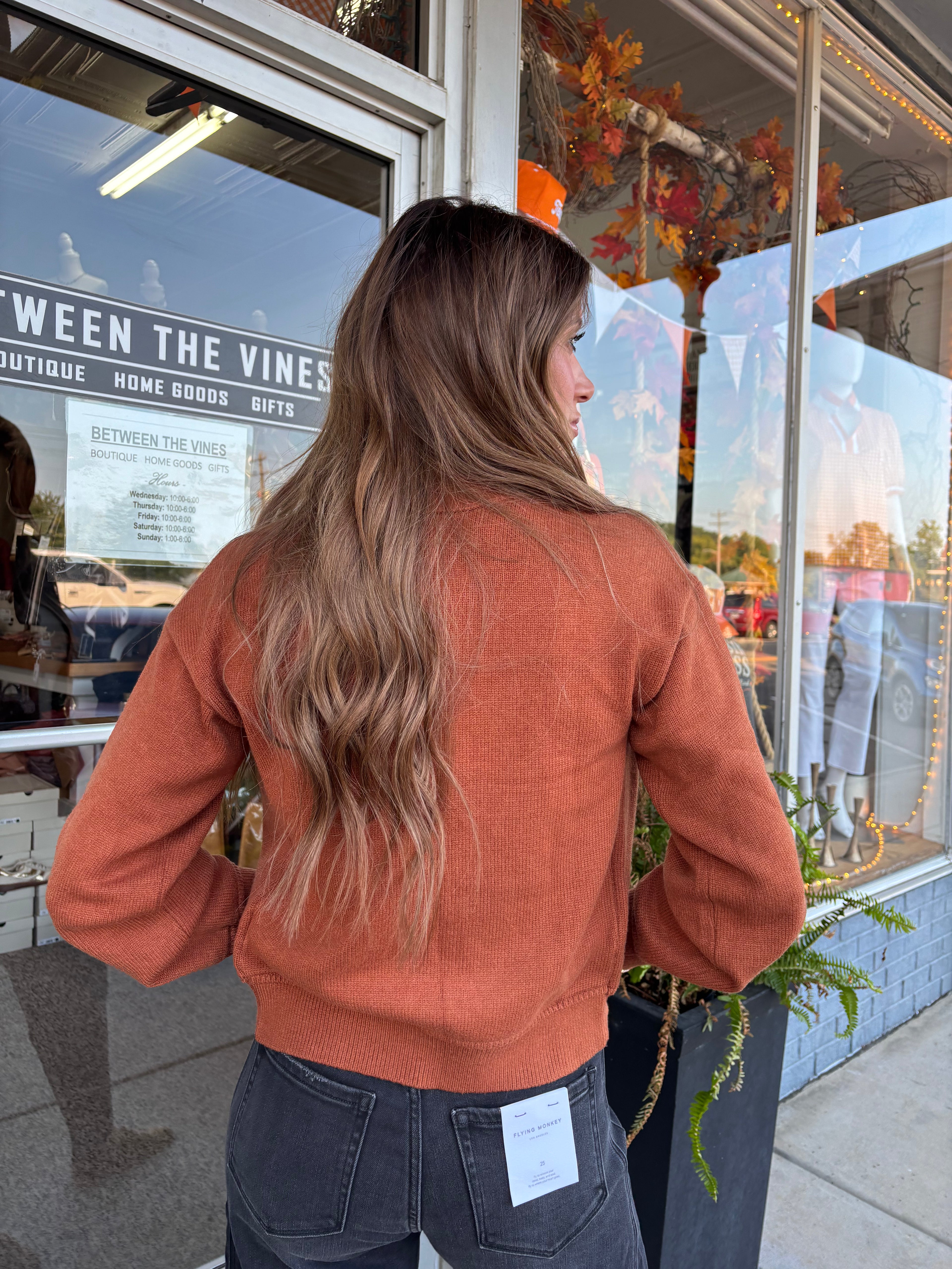 RUST ELIZA CARDIGAN