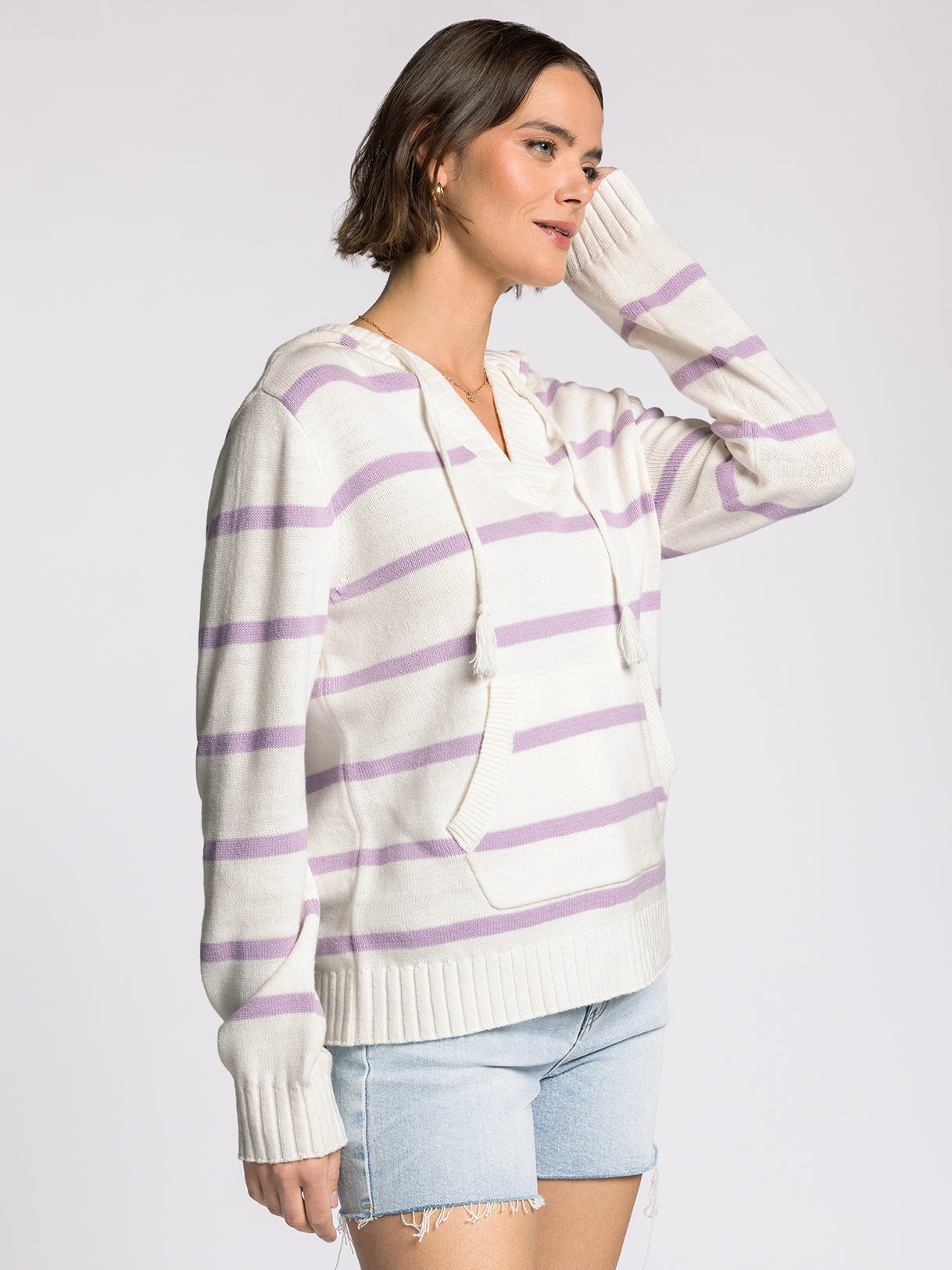 IVORY LAVENDER RYLEE HOODIE