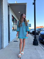 Brenda Dress | Sunshower Flora Ocean