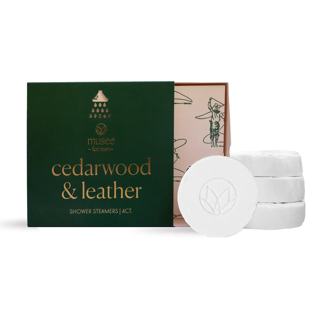 CEDARWOOD & LEATHER SHOWER STEAMERS