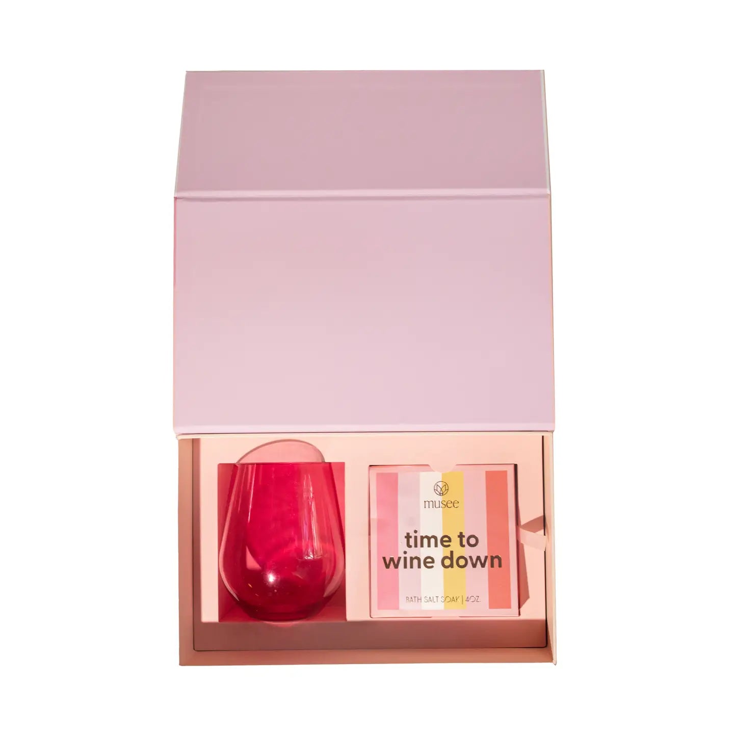 CHEERS WINE GLASS & BATH SALTS SET