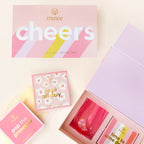 CHEERS WINE GLASS & BATH SALTS SET