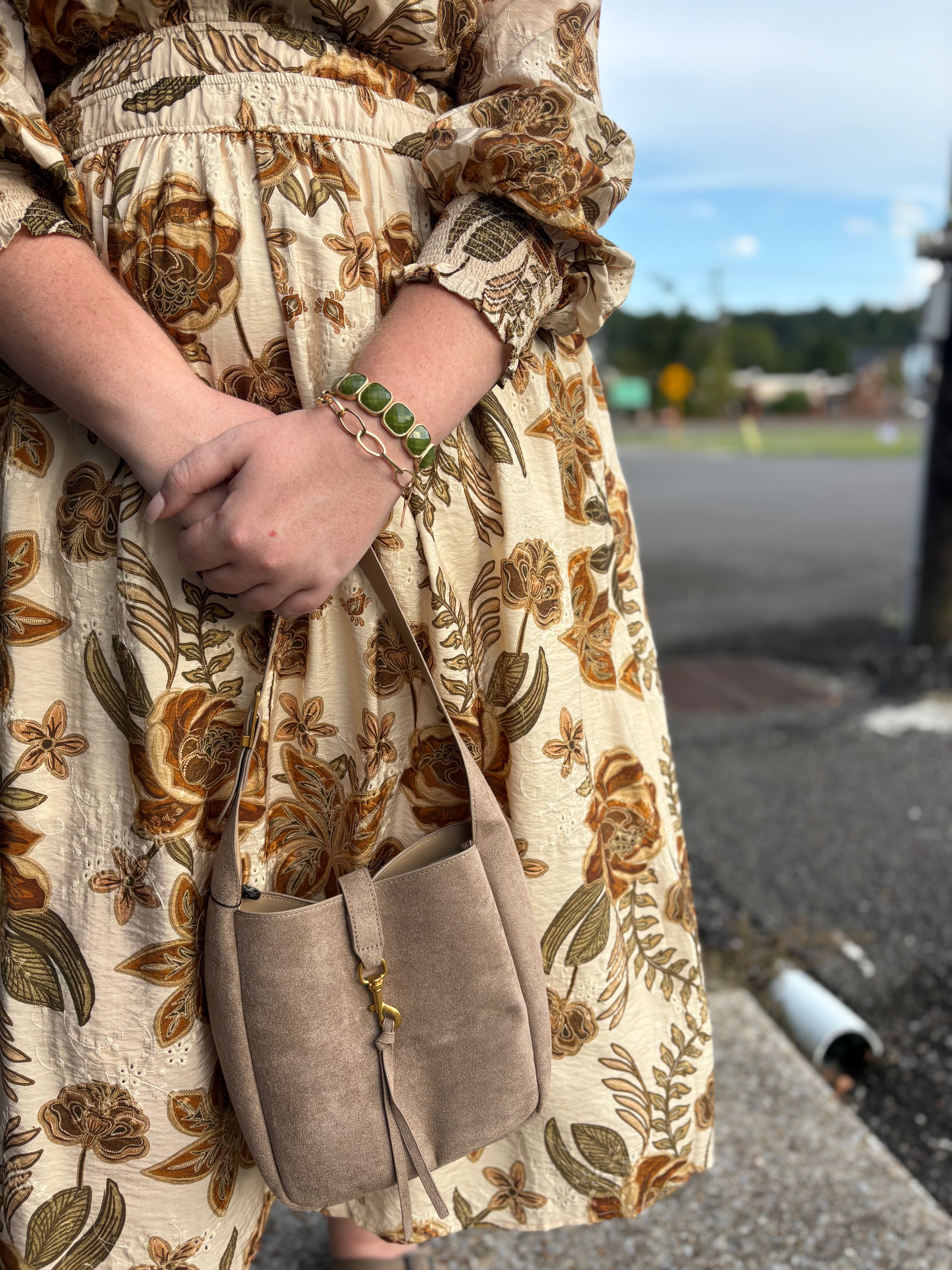 Floral Printed Midi Dress – ODDI – view 3