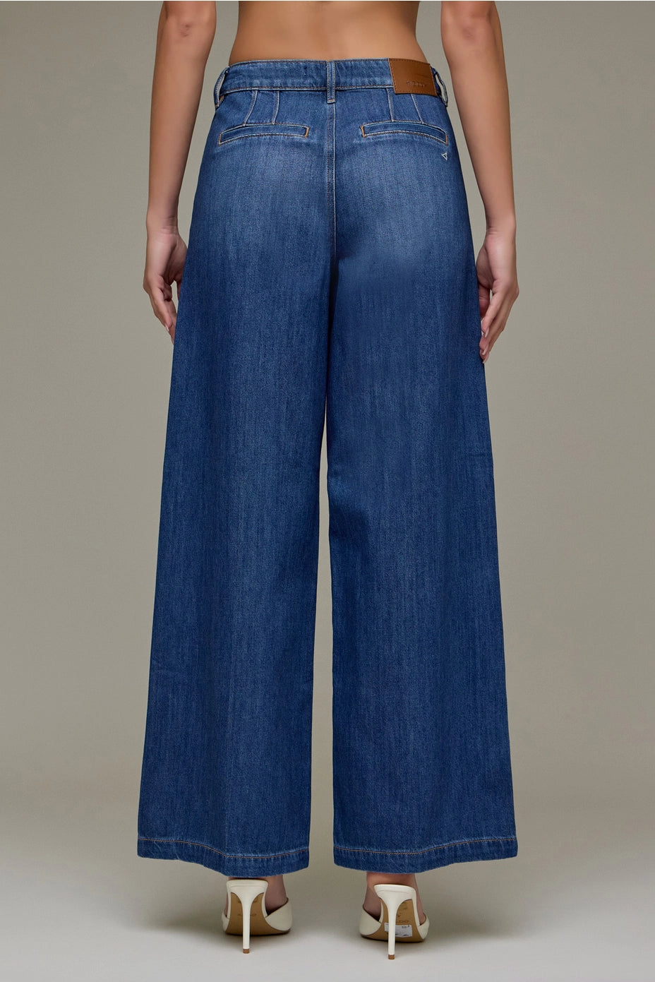 HIDDEN DARK WASH 31" INSEAM WIDE LEG TROUSER NORI