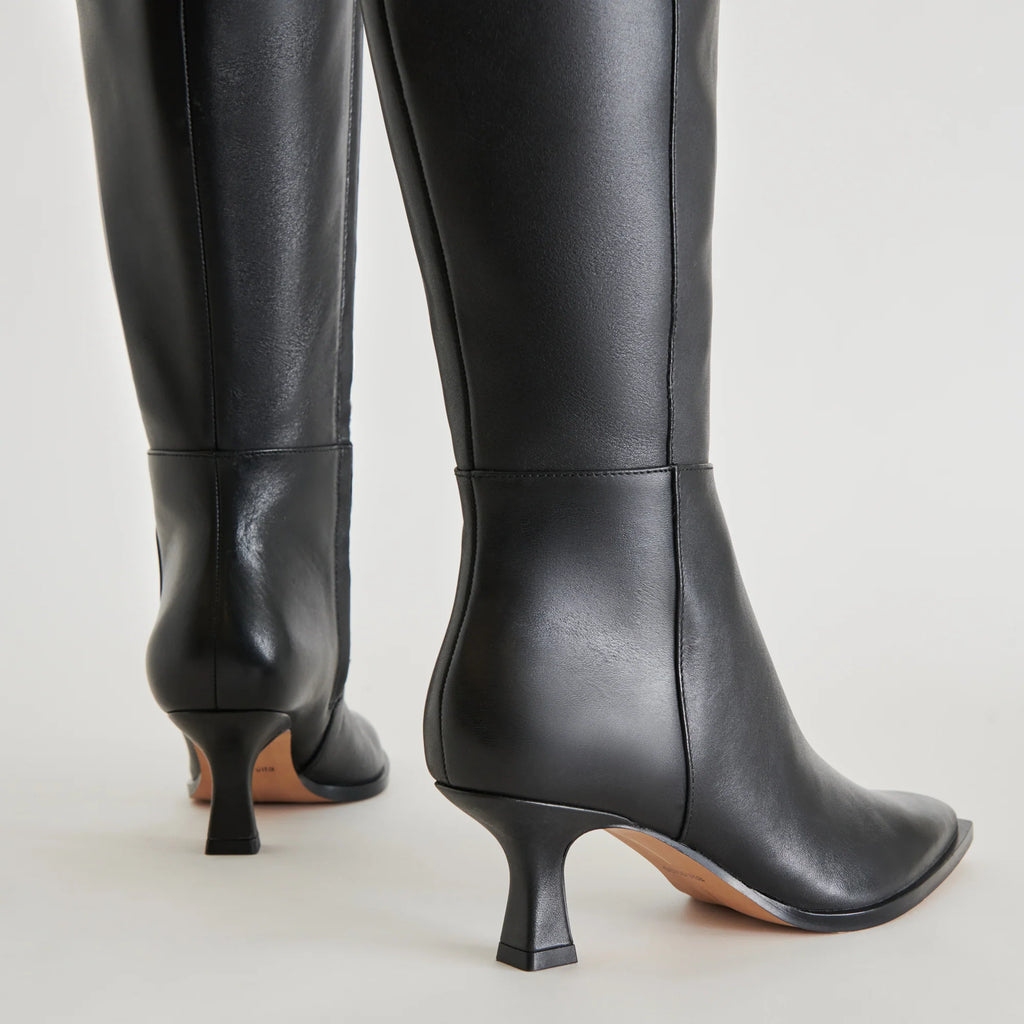AUGGIE BLACK LEATHER BOOT