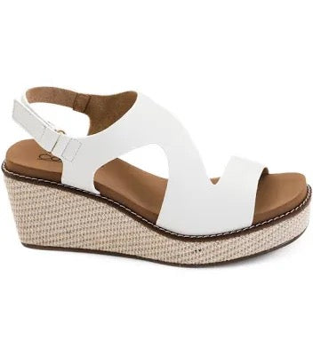 White Stepping Out Corkys Wedge