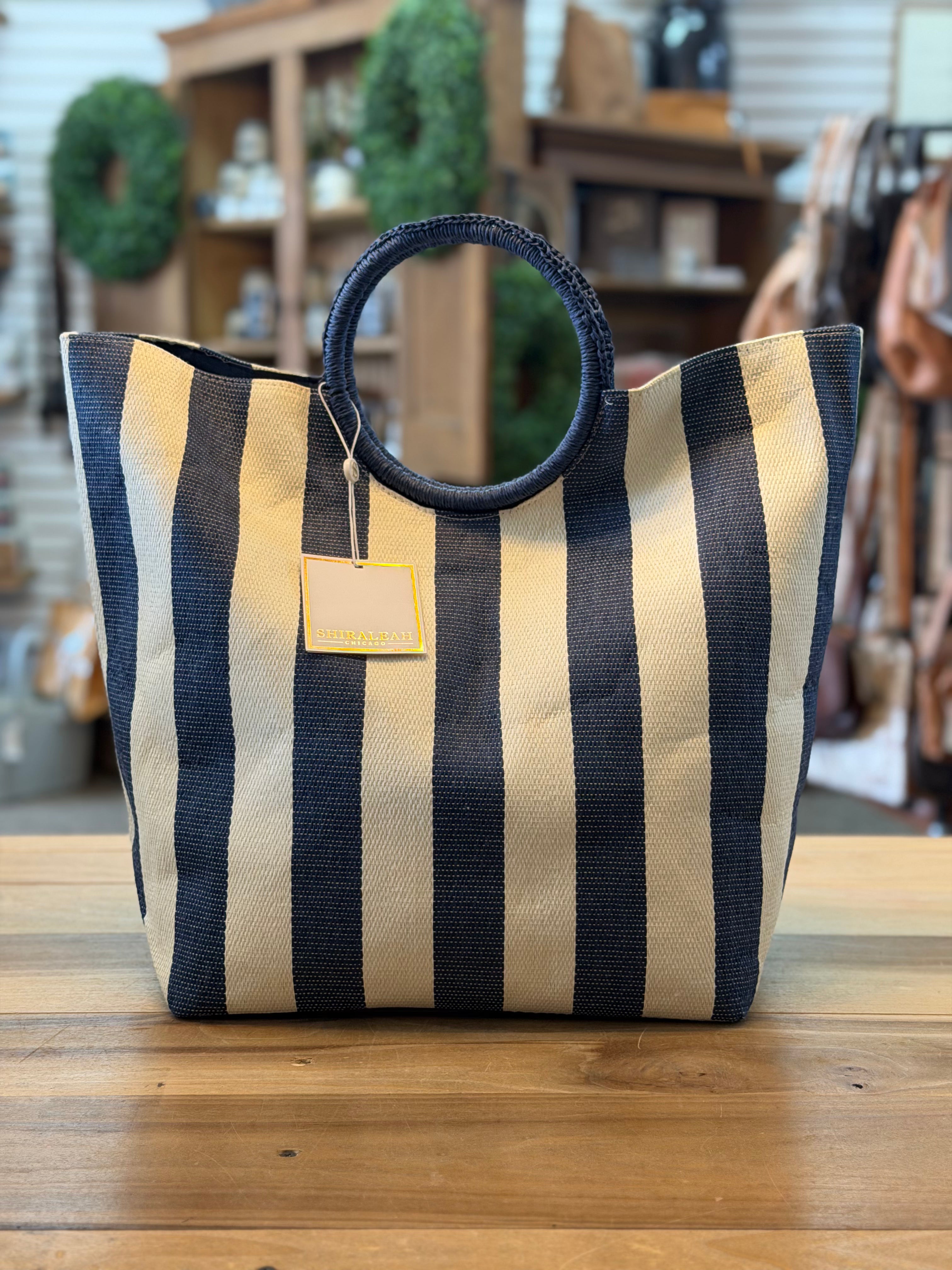 NAVY MIRAGE TOTE