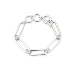 PATSY SILVER PAPERCLIP BRACELET