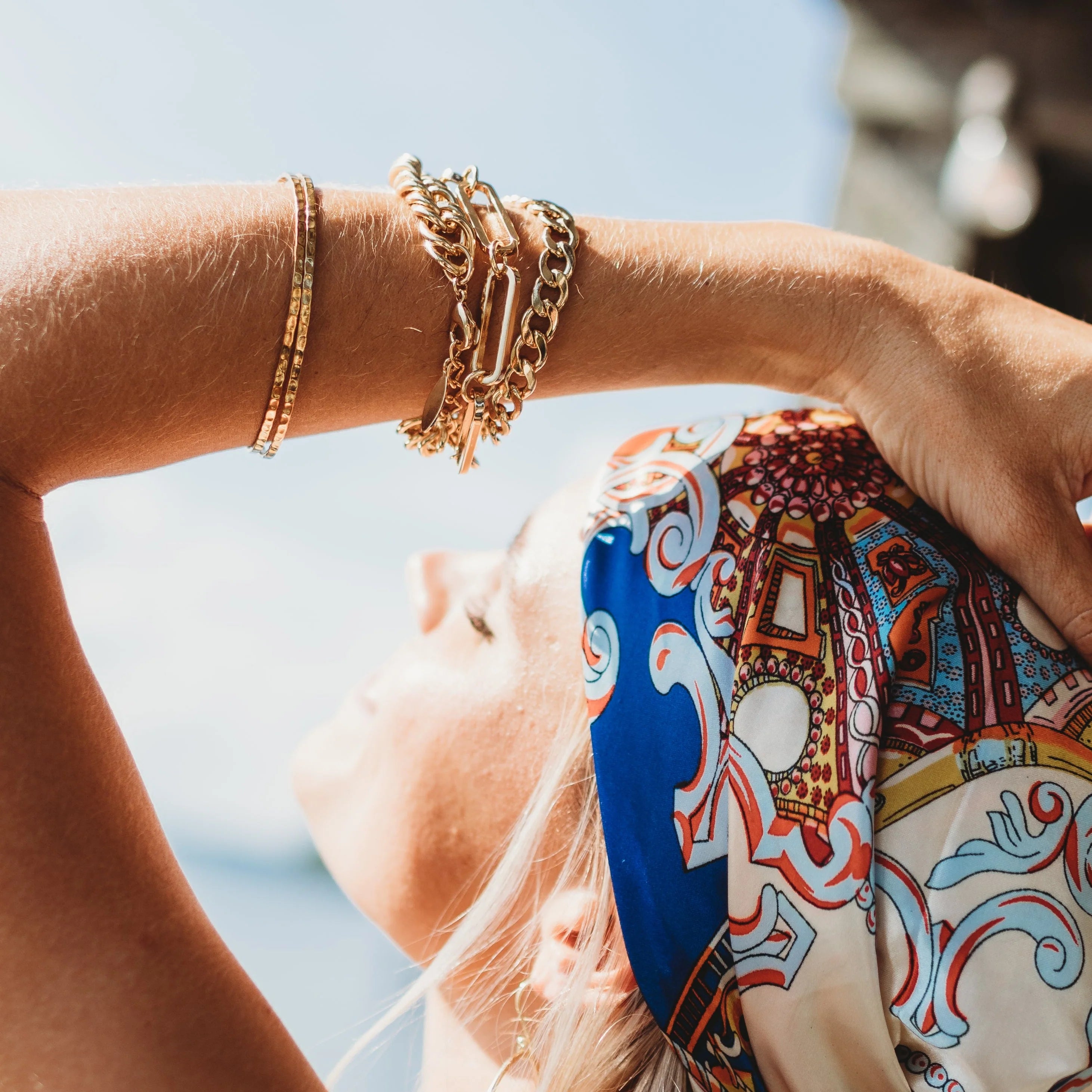 PATSY GOLD PAPERCLIP BRACELET