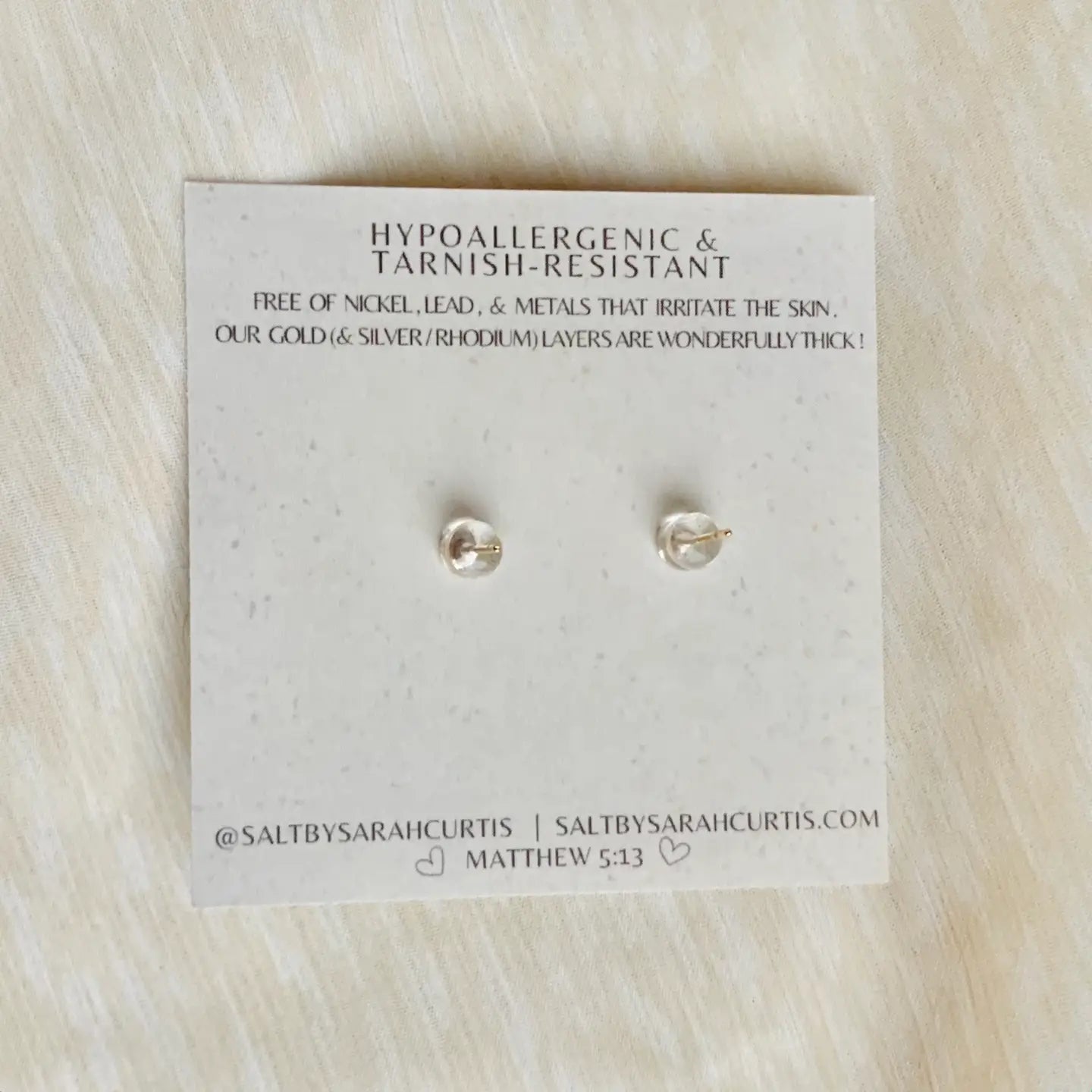 STAR & MOON STUDS/ GOLD