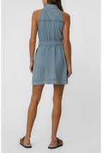 Eileen Halter Denim Dress