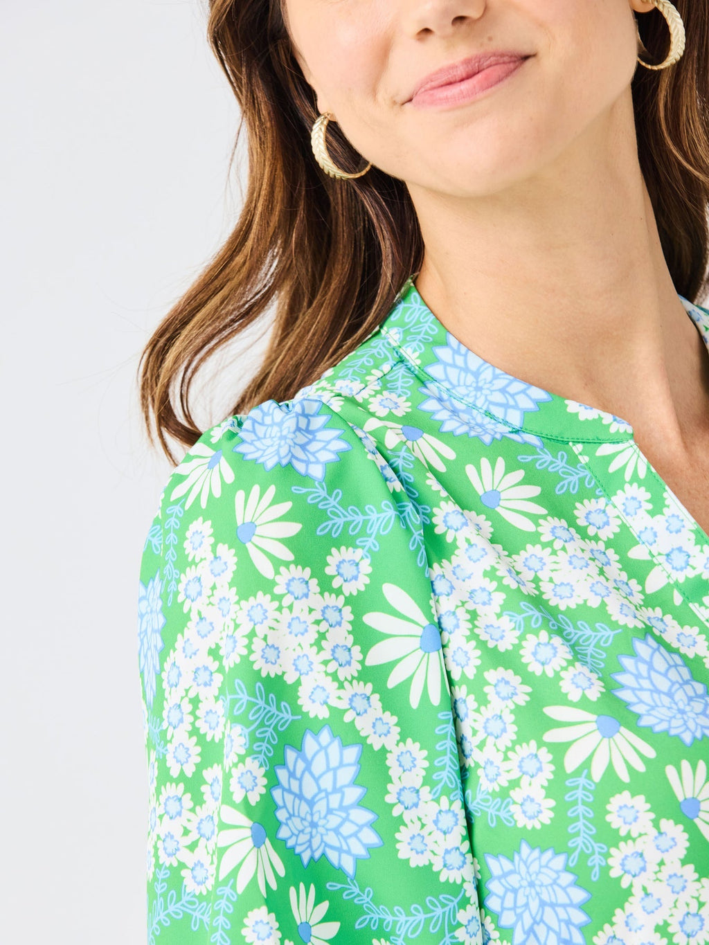 GREEN CAMERON DAISY CHAIN DRESS