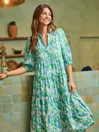 GREEN CAMERON DAISY CHAIN DRESS