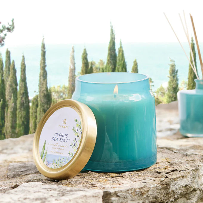 CYPRUS SEA SALT GLASS JAR CANDLE