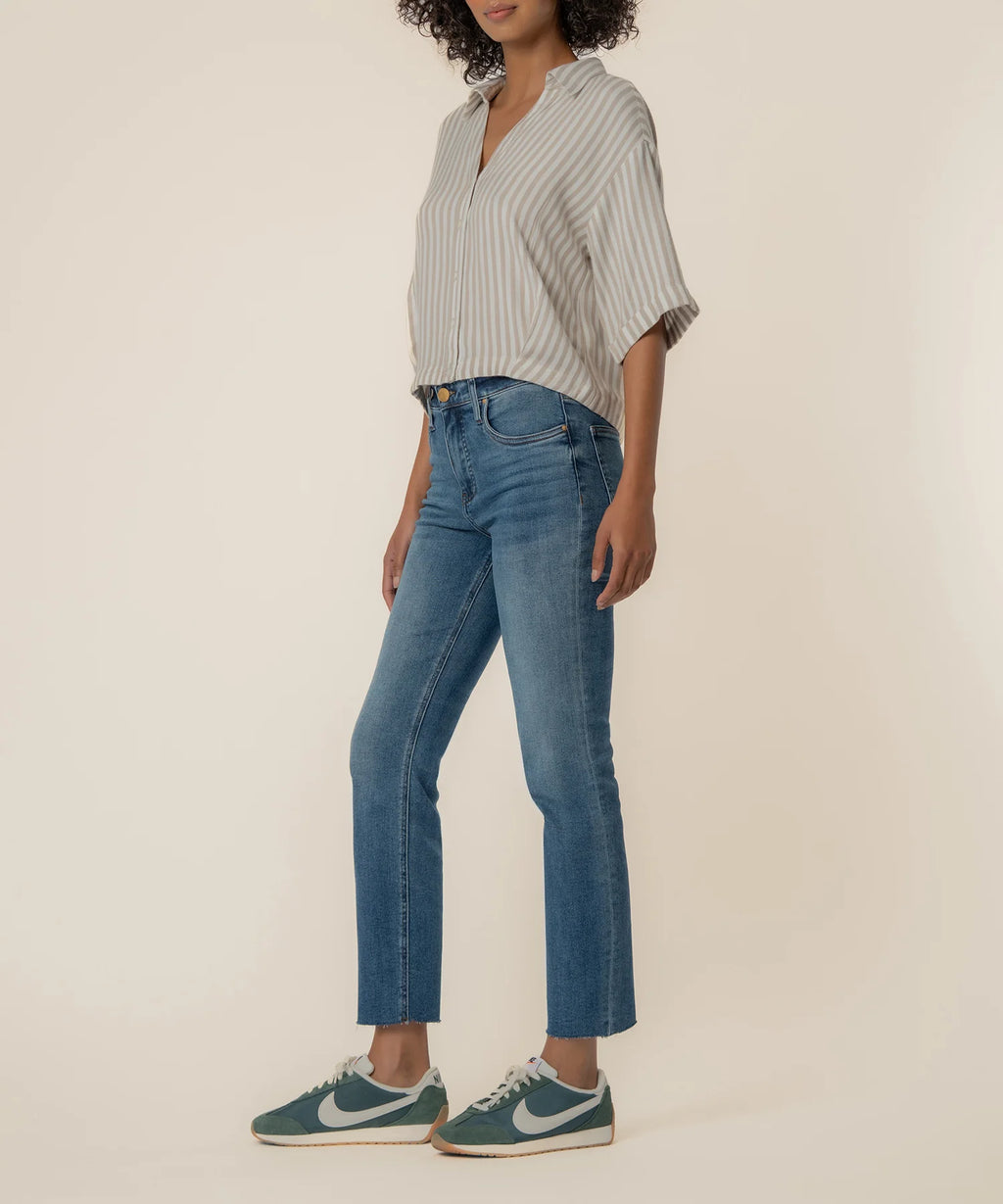 KUT TAN STRIPED TOP