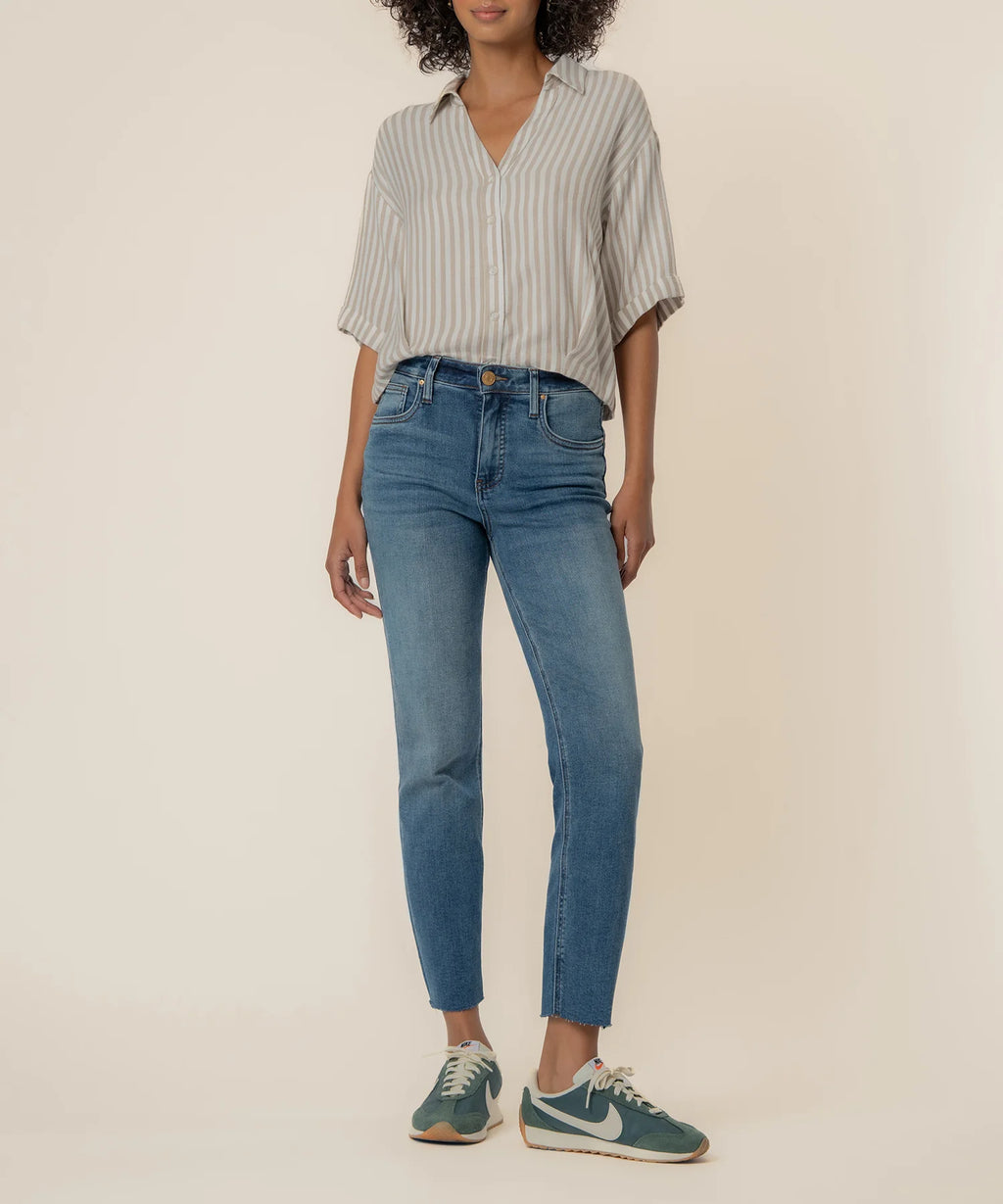 KUT TAN STRIPED TOP