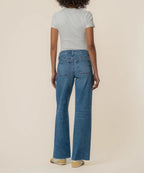 MAYA HIGH RISE PORKSHOP FRT PKTS WIDE LEG RAW HEM