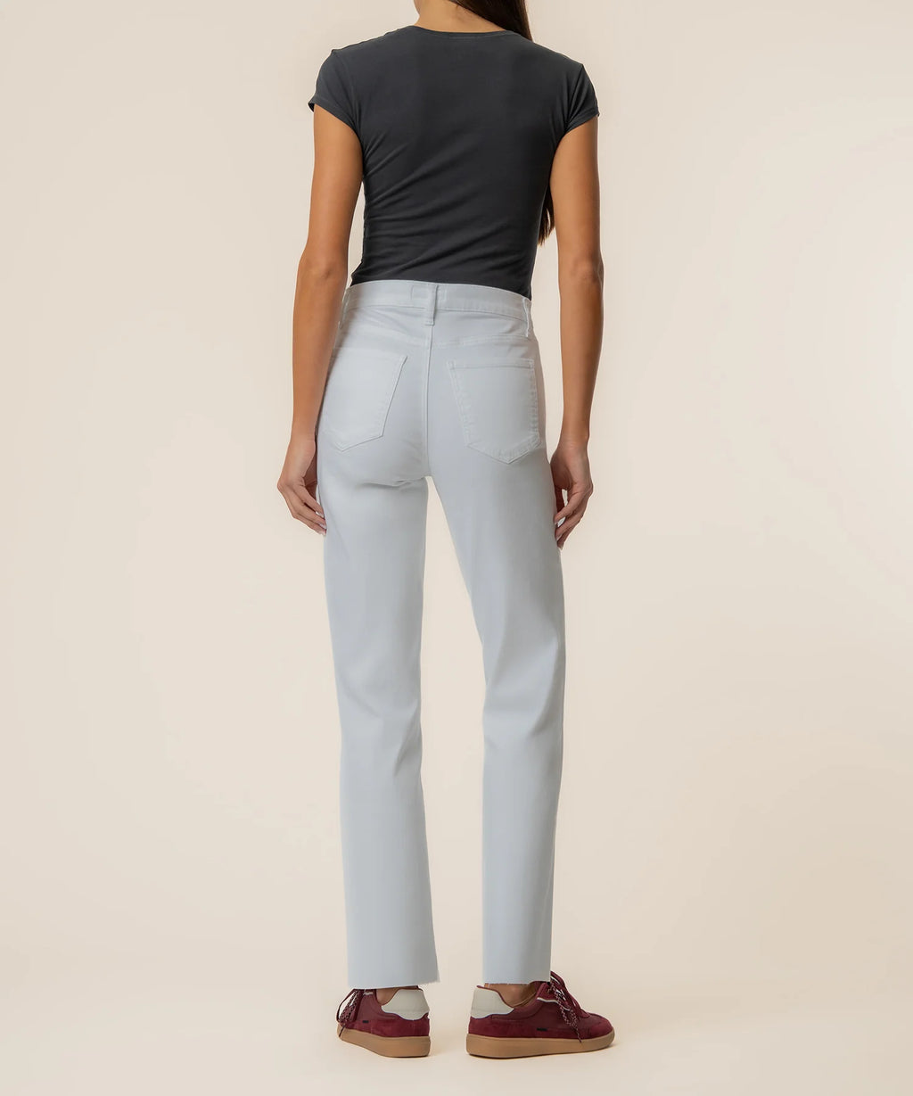 Optic White Avery Easy Straight Leg Jean
