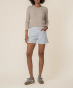 JANE HR SHORT OPTIC WHITE LONGER INSEAM