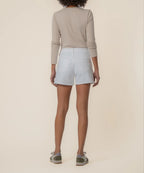 JANE HR SHORT OPTIC WHITE LONGER INSEAM