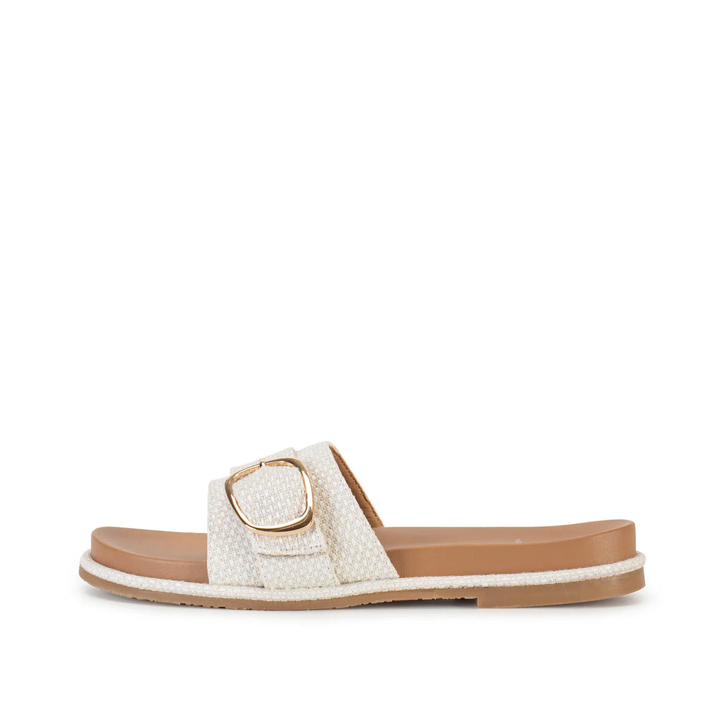 ALENA SLIDE WHITE SANDAL