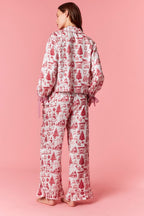 Christmas Red/ White Pajama Set