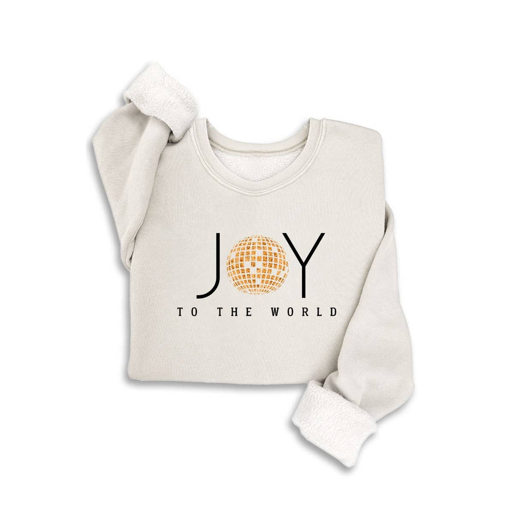 JOY TO THE WORLD GLITTER MINERAL SWEATSHIRTS