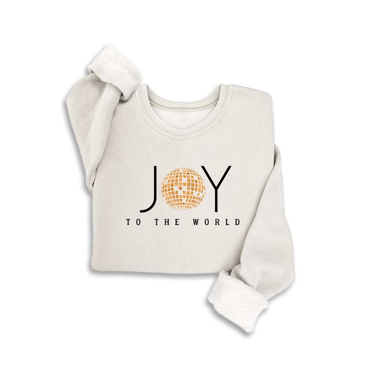 JOY TO THE WORLD GLITTER MINERAL SWEATSHIRTS
