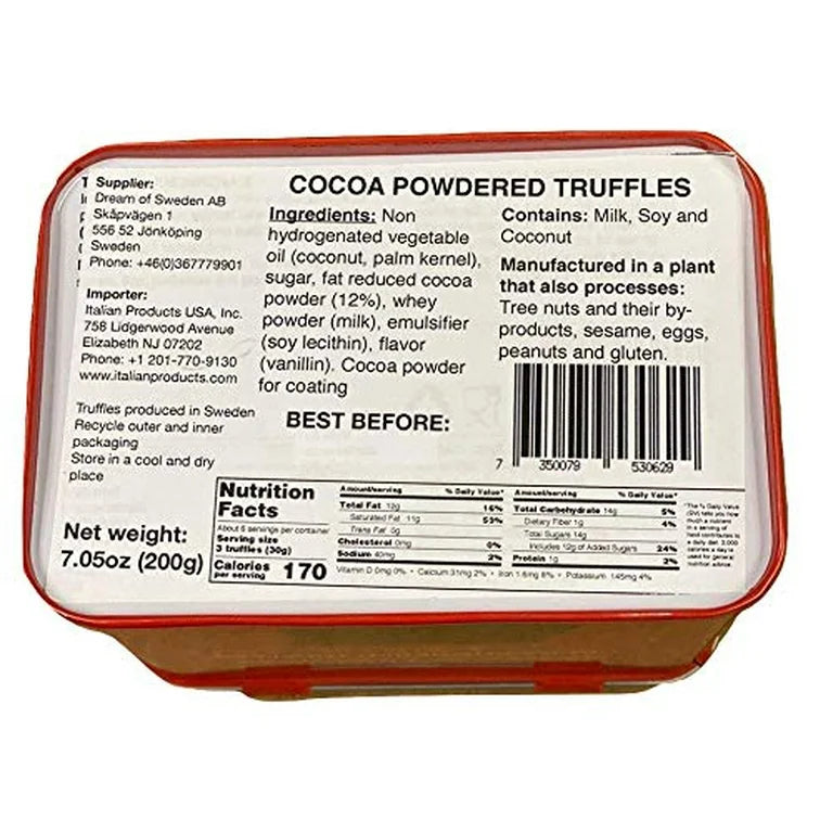 Cocoa powered truffles