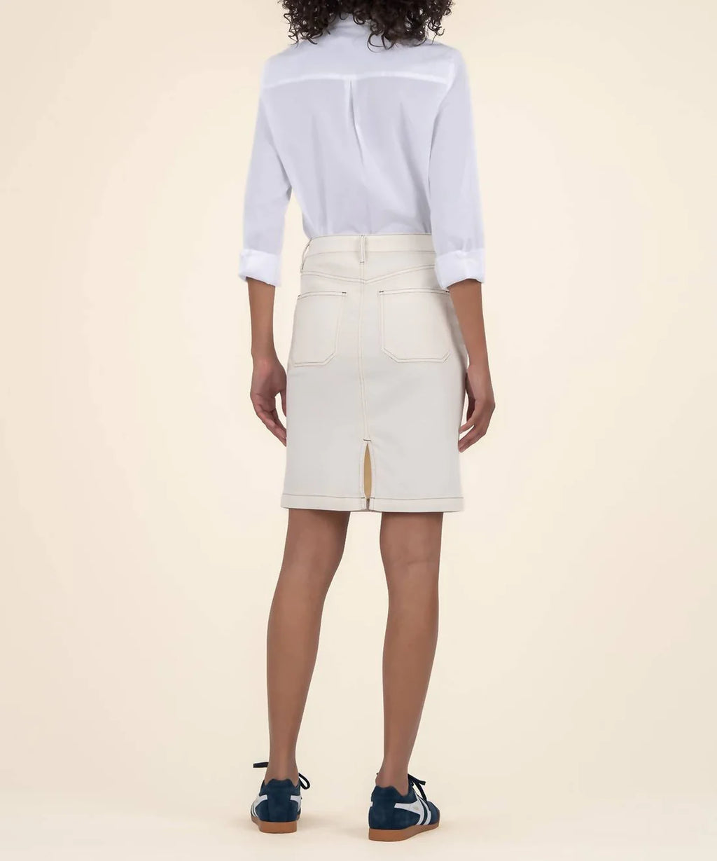 KUT CREAM ISLA PENCIL SKIRT