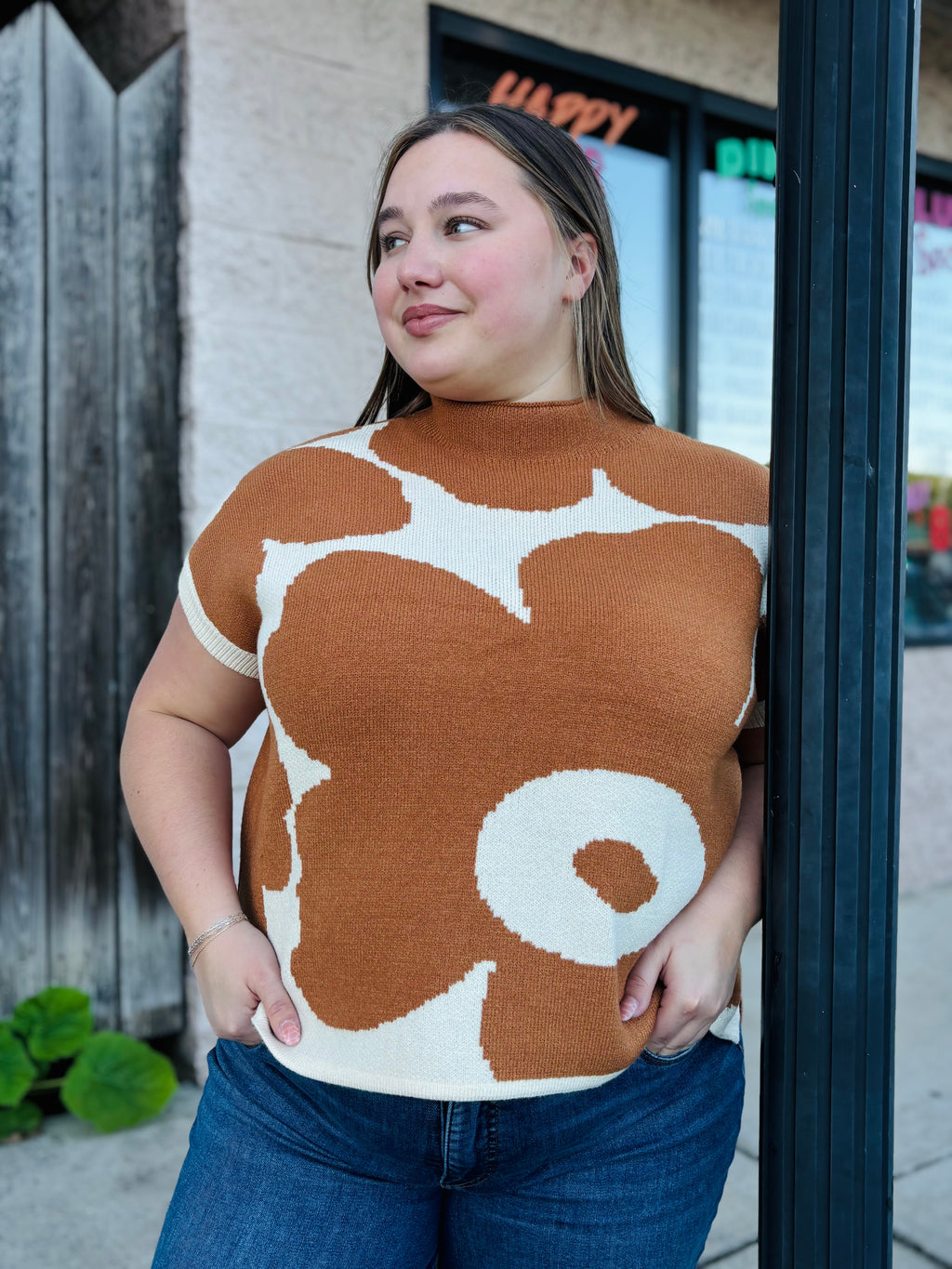 TOFFEE OFF WHITE SWEATER