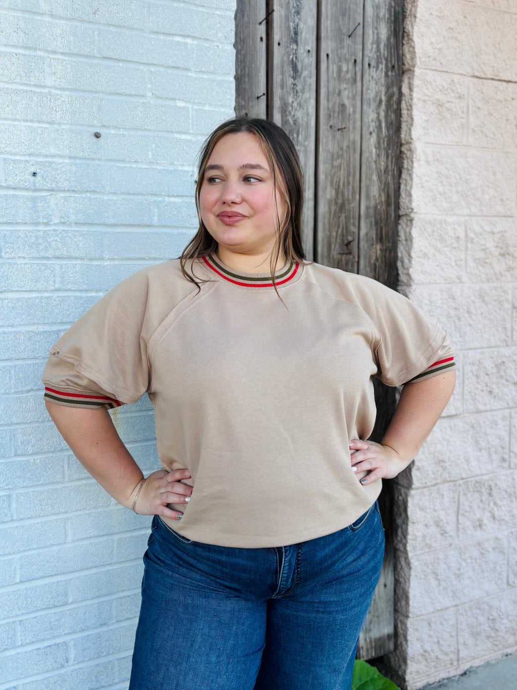 Raglan Sleeve Pullover Top