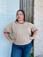 Raglan Sleeve Pullover Top