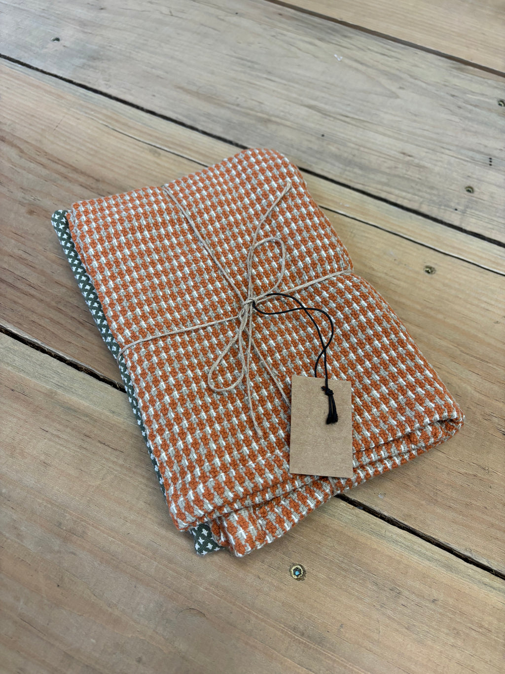 Orange and Green Tea Towels