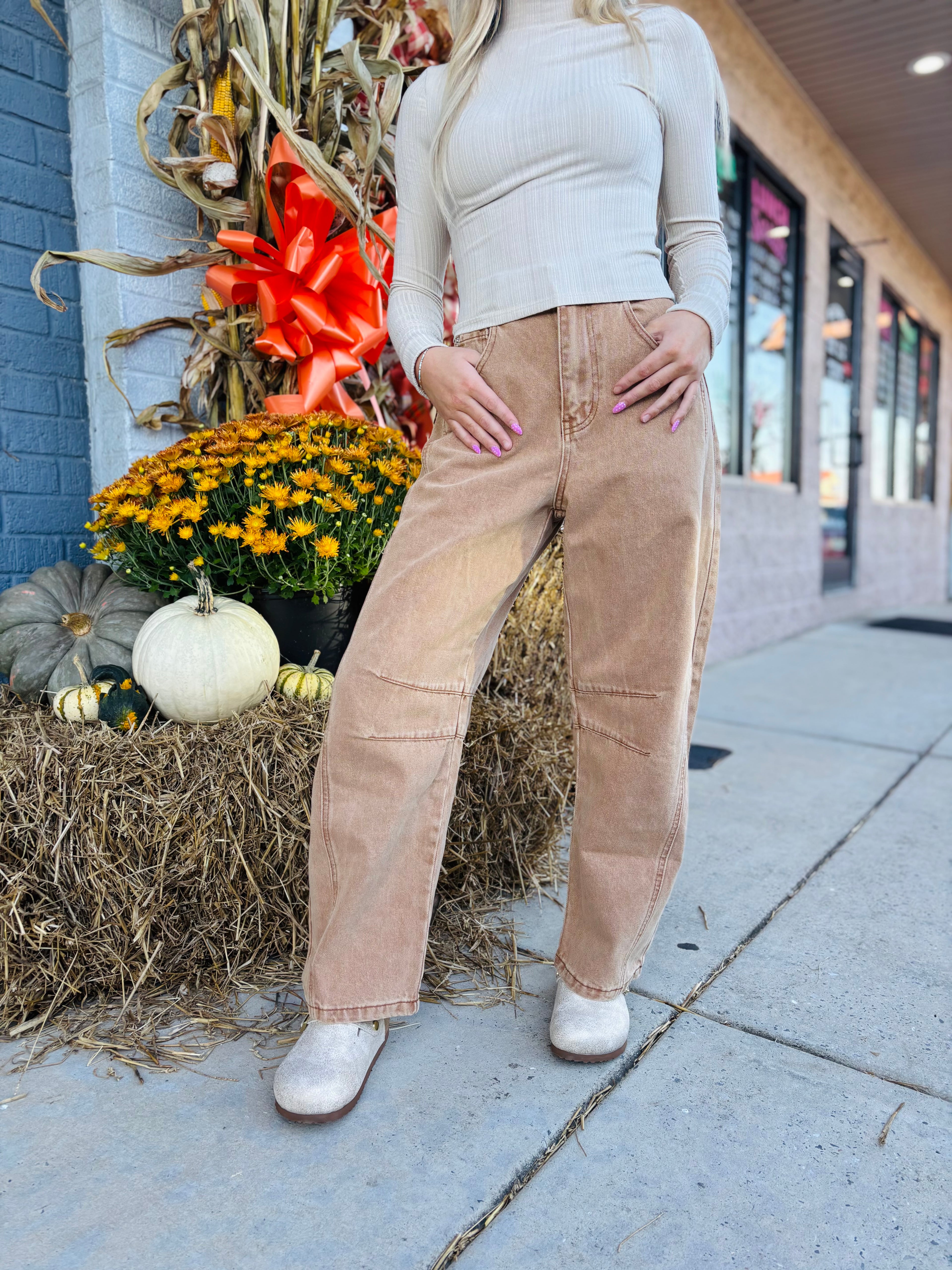 RUST SLOUCHY PANTS
