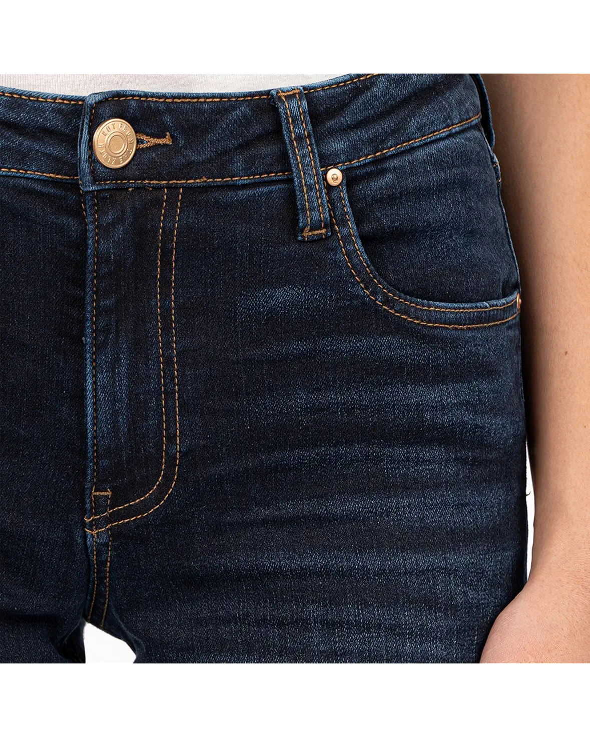 KUT FORTITUDE W/EURO HR JEAN WIDE LEG